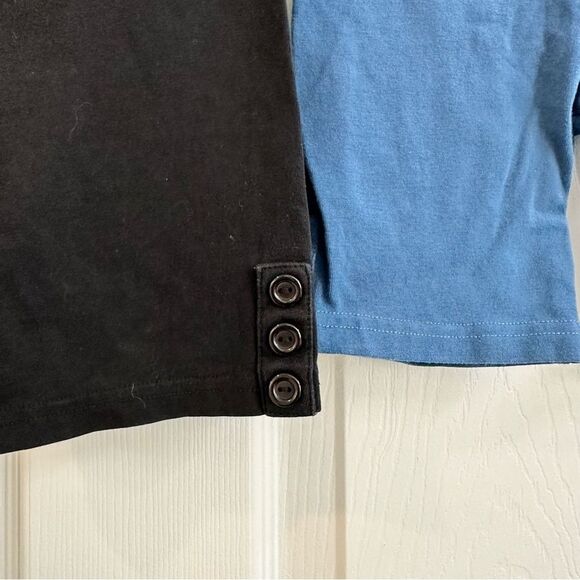 Lily & Londyn's button biker shorts under dresses back blue girls size 6 - Picture 4 of 10